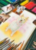 講師の色鉛筆画
