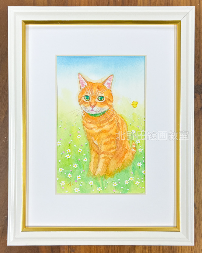 『ほやちゃん』(講師・水彩画・150㎜×100㎜)
