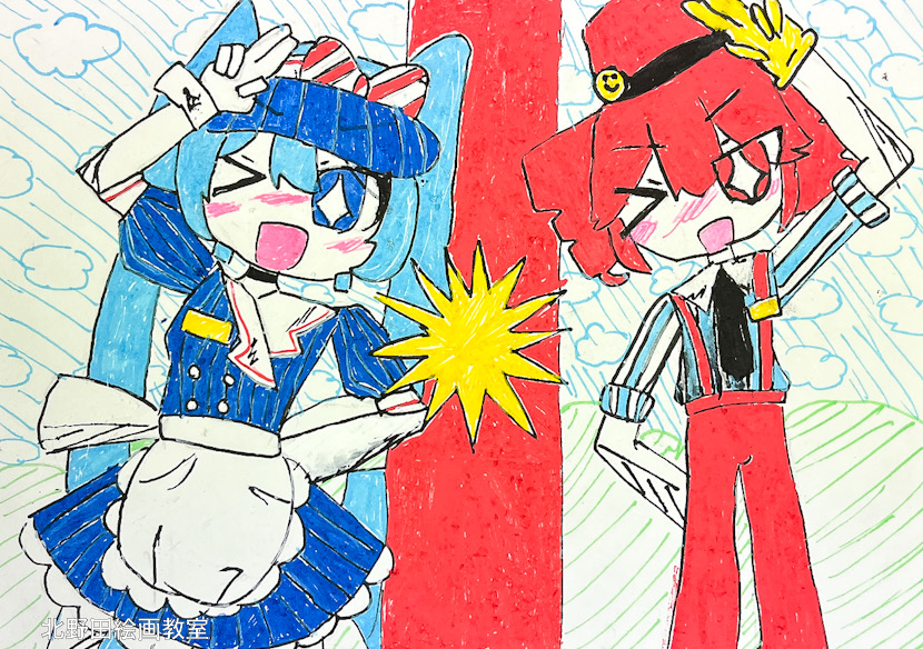 なつみちゃん(小学5年生)色鉛筆画・SM号