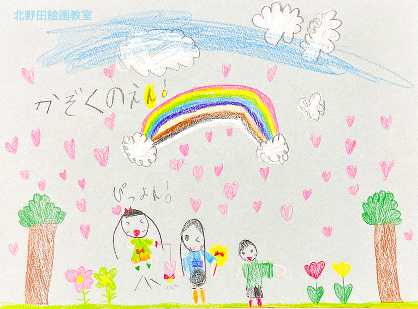 みゆちゃん(小学1年生)パステル画・F4号