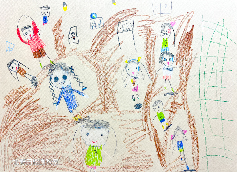 みゆちゃん(小学1年生)色鉛筆画・F4号