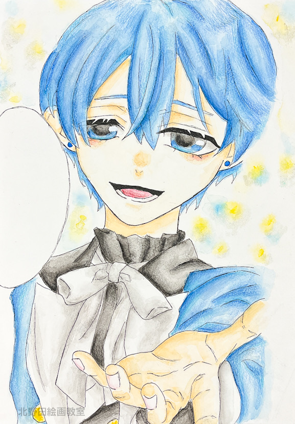 いおなちゃん(中学1年生・水彩画)F4号