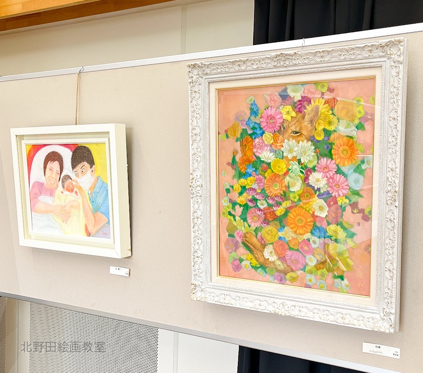 【左】ようこさん作品、【右】講師作品