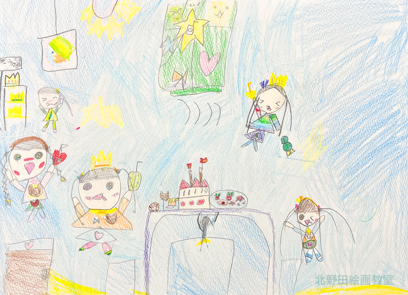 みゆちゃん(小学1年生・色鉛筆画)F4号
