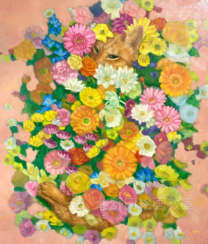 『 抱擁 』(講師・油彩画・F10号)