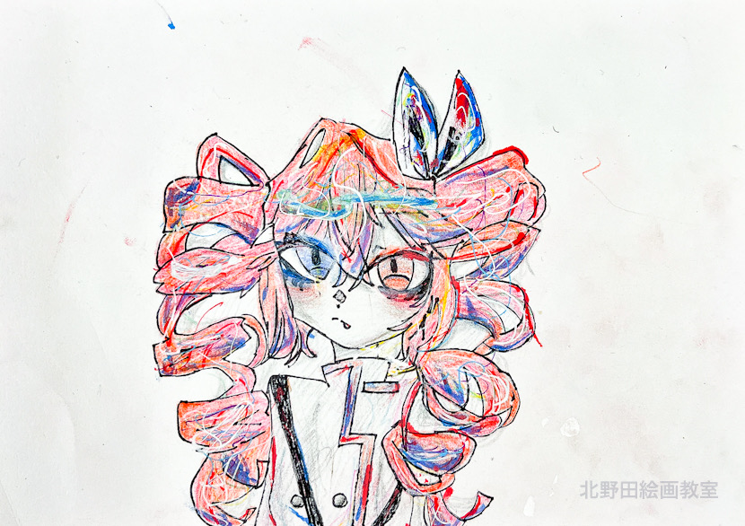 なつみちゃん(小学5年生)色鉛筆画・SM号