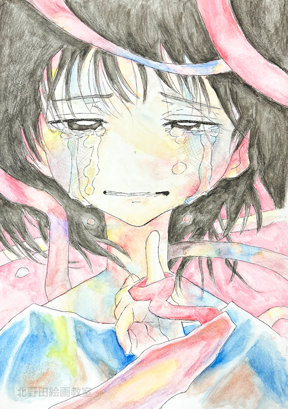 いおなちゃん（中学1年生・水彩画）F4号