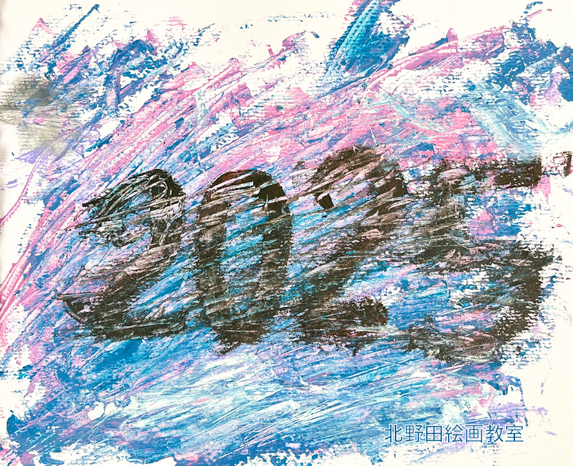 ゆあちゃん（小学5年生・アクリル画）F3号