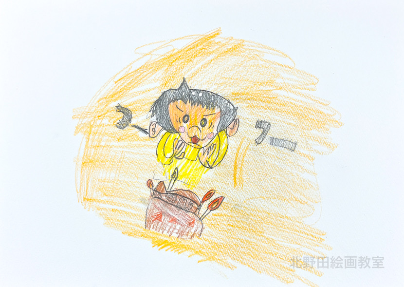みゆちゃん(小学1年生・色鉛筆画)F4号