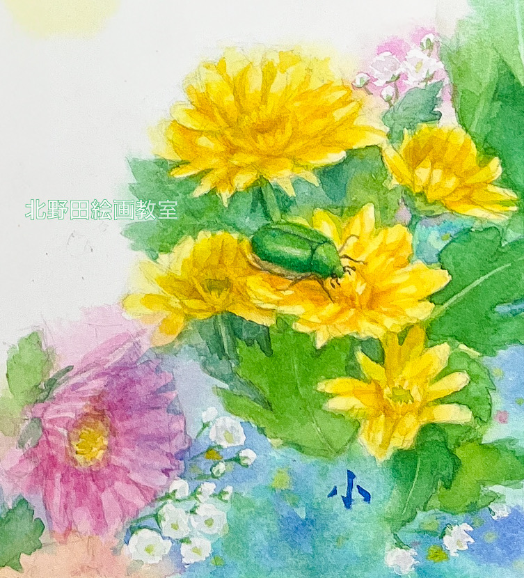 水彩画・部分（講師）