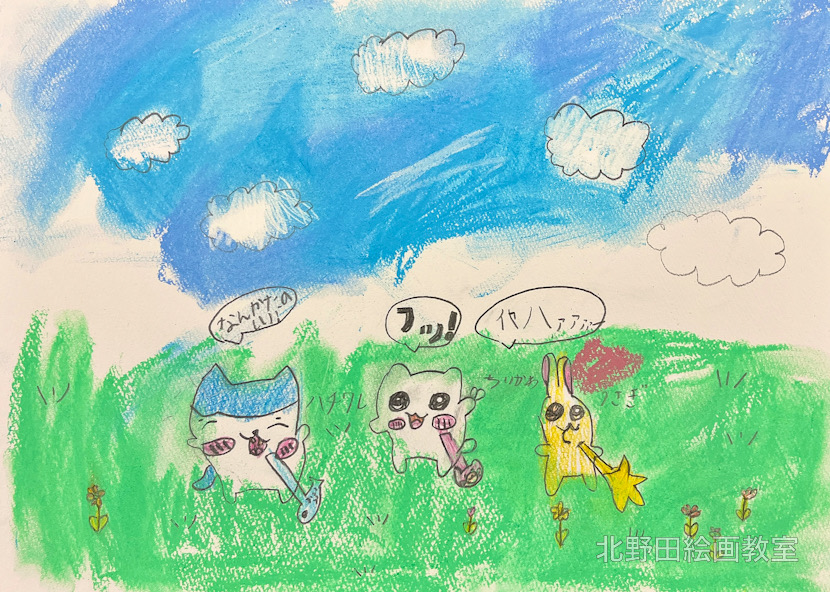 みゆちゃん(小学1年生・パステル画)F4号