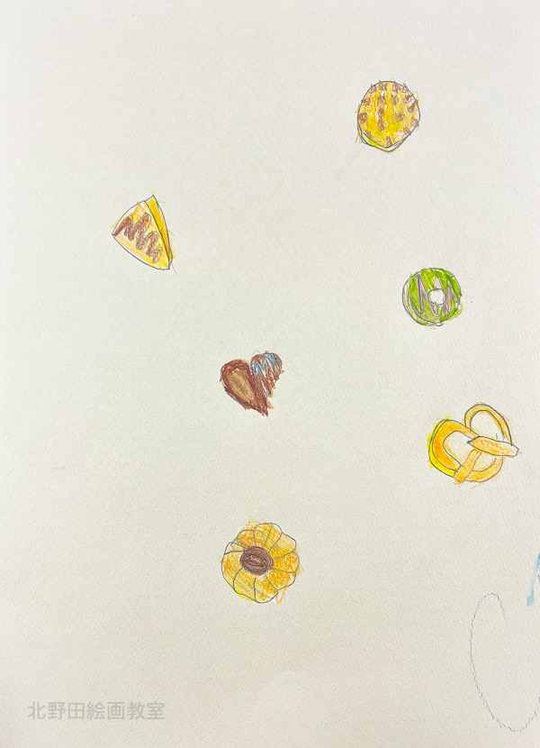 かなんちゃん（小学1年生・水彩色鉛筆画）F4号
