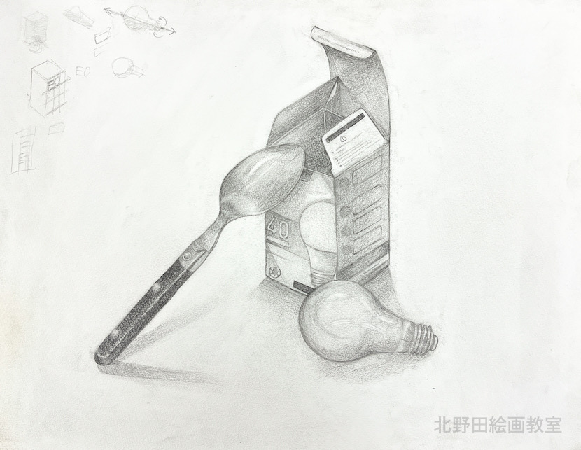 あきなちゃん（高校生1年生・鉛筆デッサン）F6号