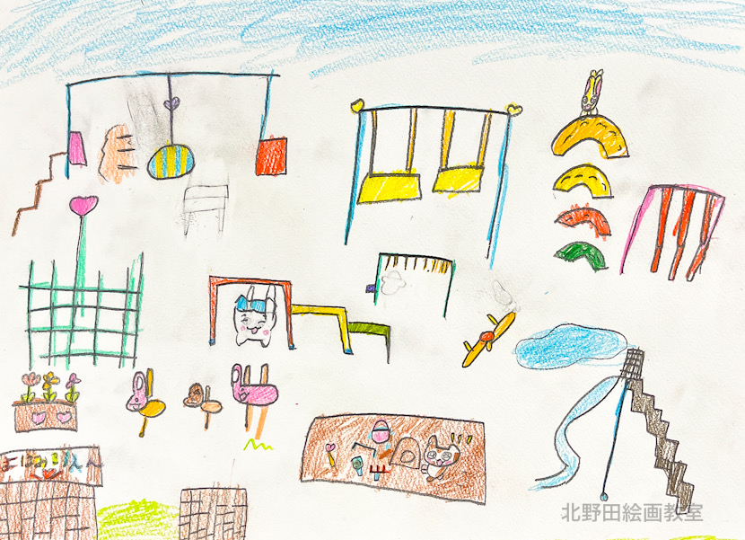 みゆちゃん(小学1年生・色鉛筆画)F4号