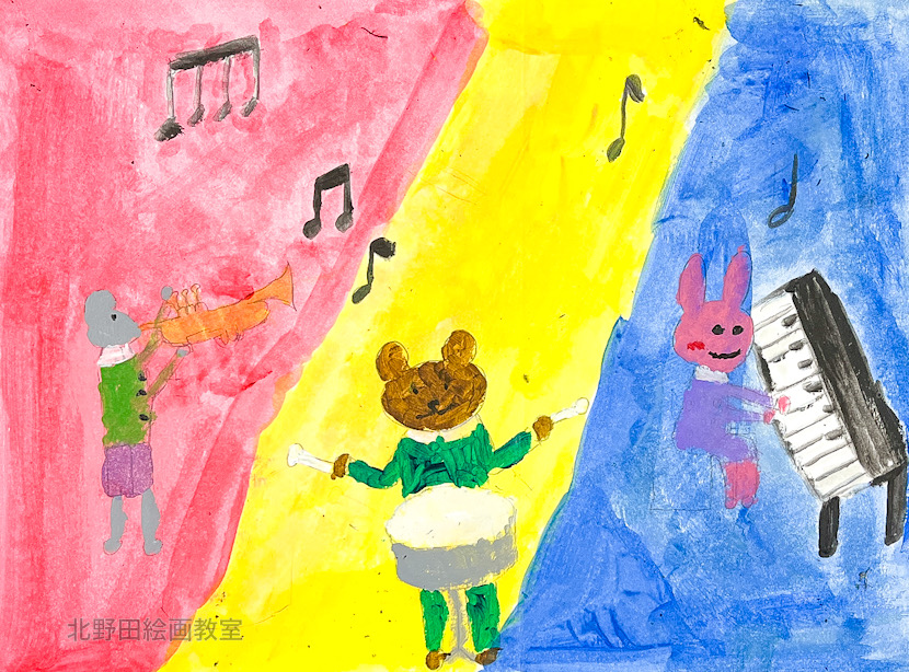 さえちゃん（中学3年生・アクリル画）A4