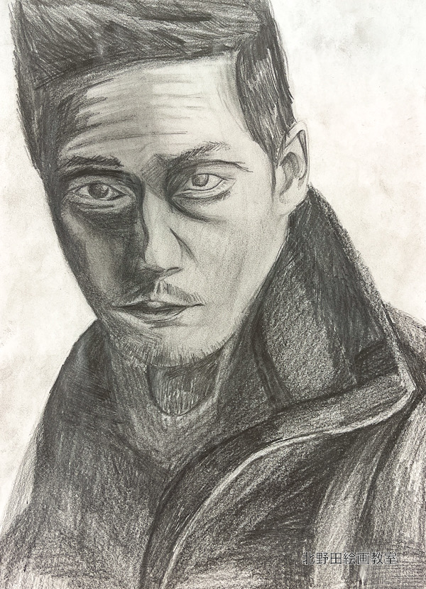 のぶき君（高校3年生・鉛筆画）A4