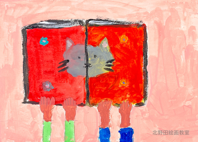 さえちゃん（中学3年生・アクリル画）A4