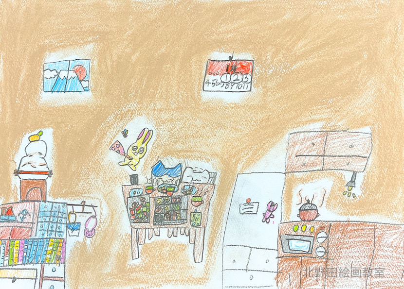 みゆちゃん(小学1年生・パステル画)F4号