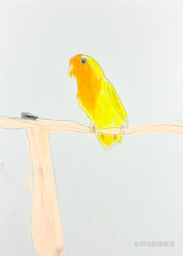 かなんちゃん（小学1年生・パステル画）F4号