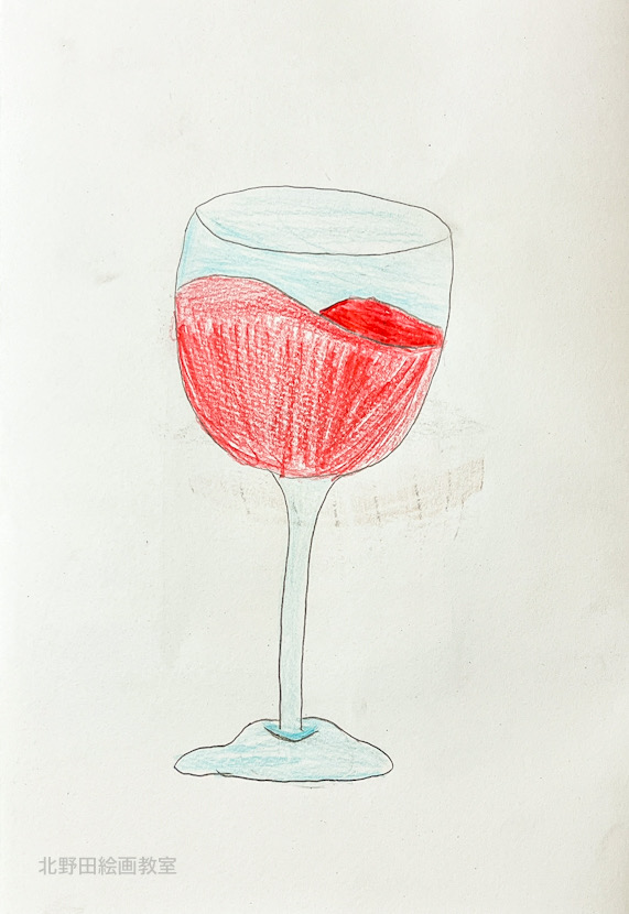 えりちゃん（小学4年生・色鉛筆画）F4号