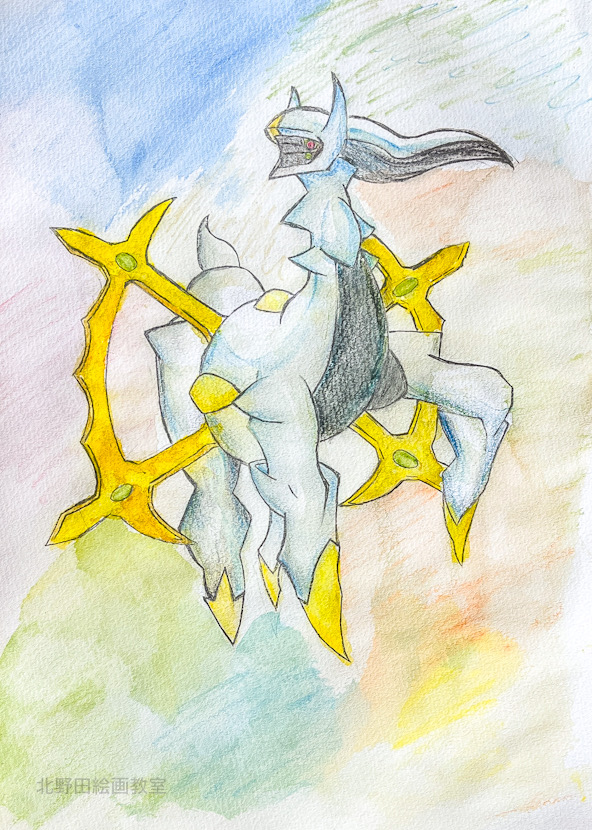 たくみ君(小学5年生・水彩色鉛筆画)F4号