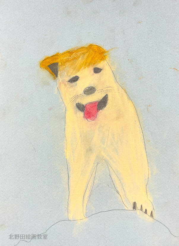 かなんちゃん（小学1年生・パステル画）F4号