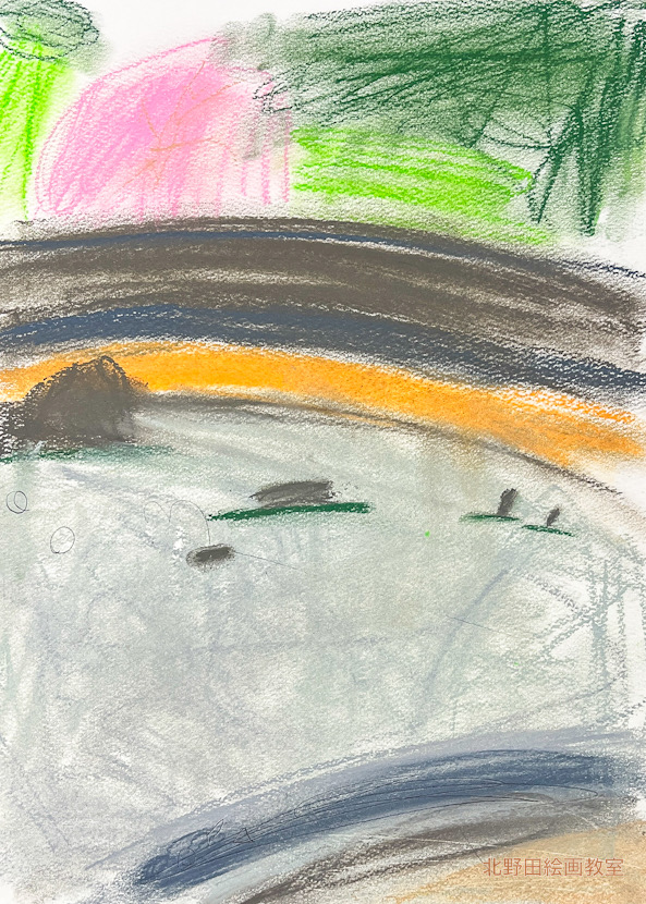 かなんちゃん(小学1年生・パステル画)F4号