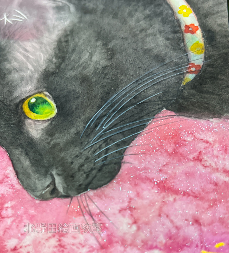 背景の部分アップ