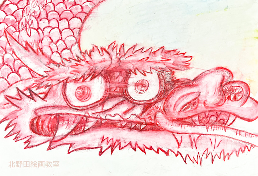 たくみ君（小学5年生・水彩色鉛筆画）