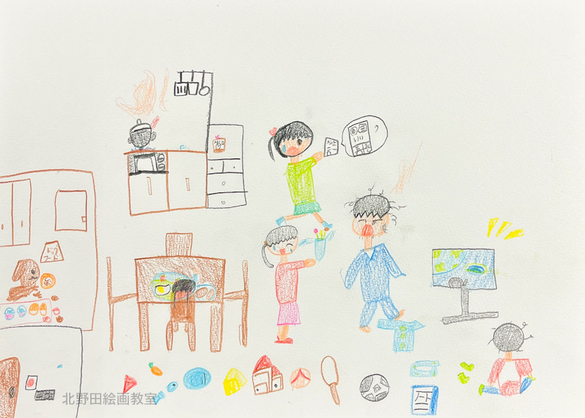 みゆちゃん（小学1年生・色鉛筆画）F4号