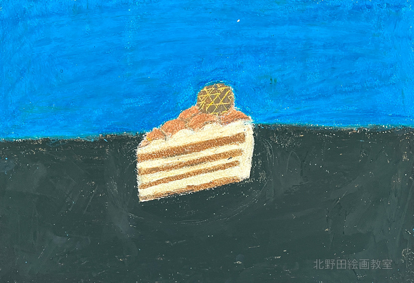 ゆあちゃん（小学5年生・オイルパステル画）F4号