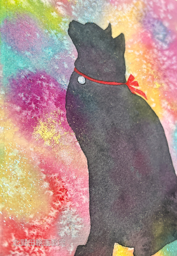 背景の部分アップ