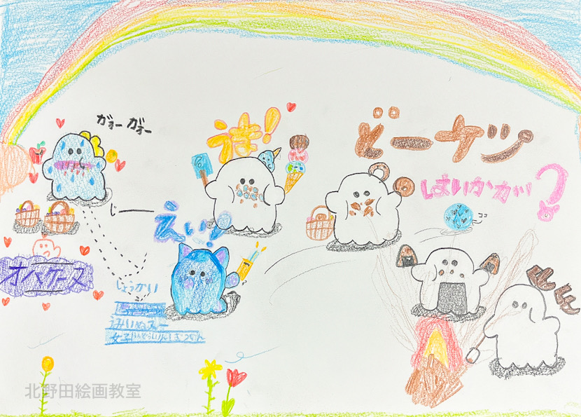 みゆちゃん（小学2年生・色鉛筆画）F4号