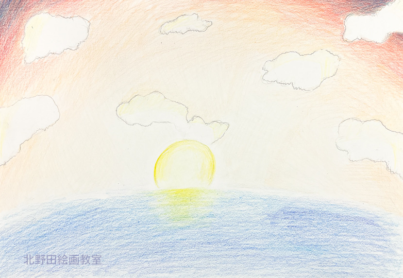 みおちゃん（小学５年生・色鉛筆画）