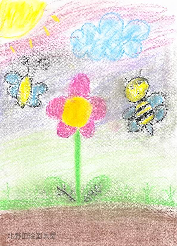 あんなちゃん（小学１年生・パステル画）F4号