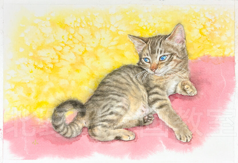 制作過程⑥完成 （講師・水彩画）