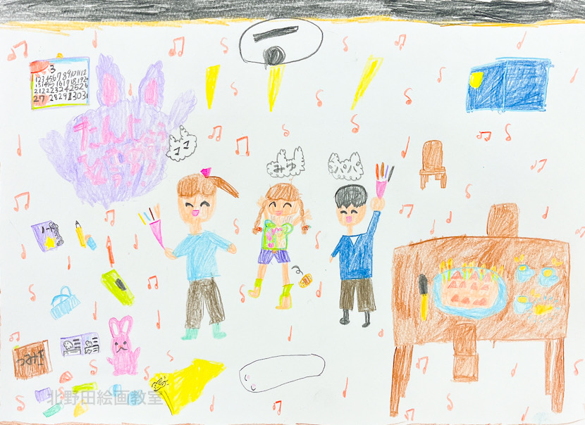 みゆちゃん（小学2年生・色鉛筆画）F4号
