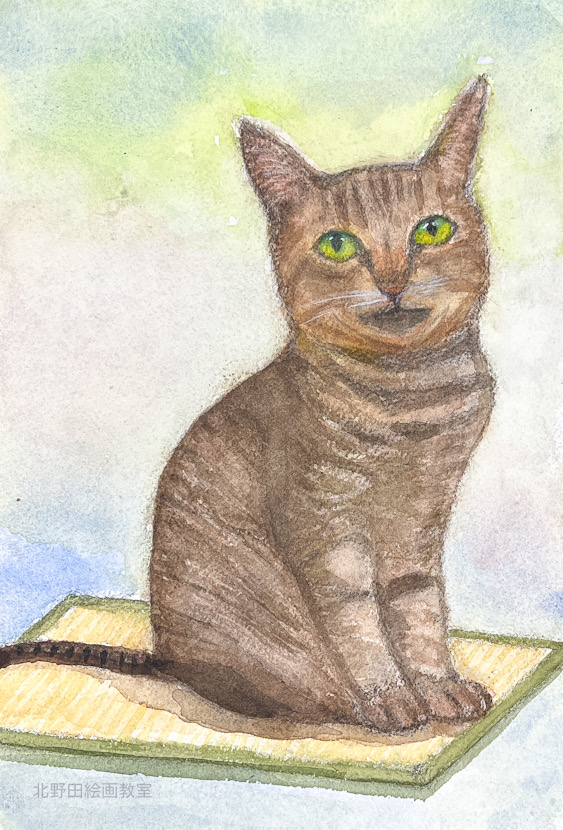 じゅんこさん（女性70代・水彩画）サムホール号