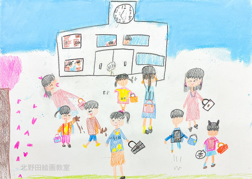 みゆちゃん（小学2年生・色鉛筆画）F4号