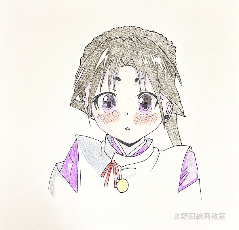 みおちゃん（小学５年生・色鉛筆画）