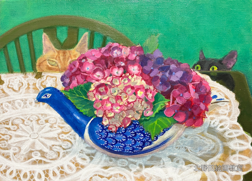 制作過程(10)(講師・アクリル画)