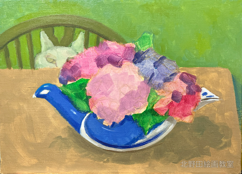 制作過程(講師・アクリル画)