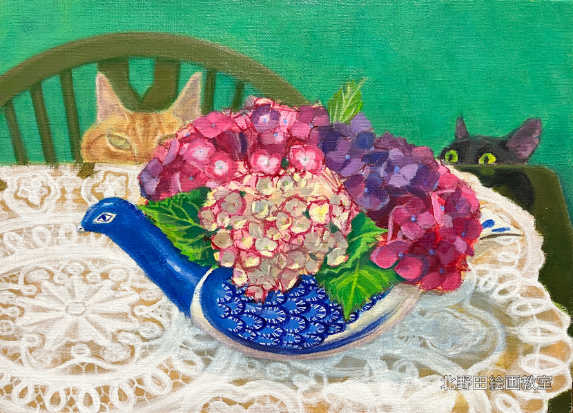 制作過程⑧(講師・アクリル画)