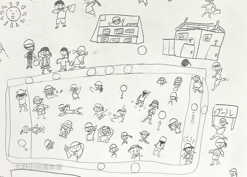 みゆちゃん(小学2年生・鉛筆画)F4号