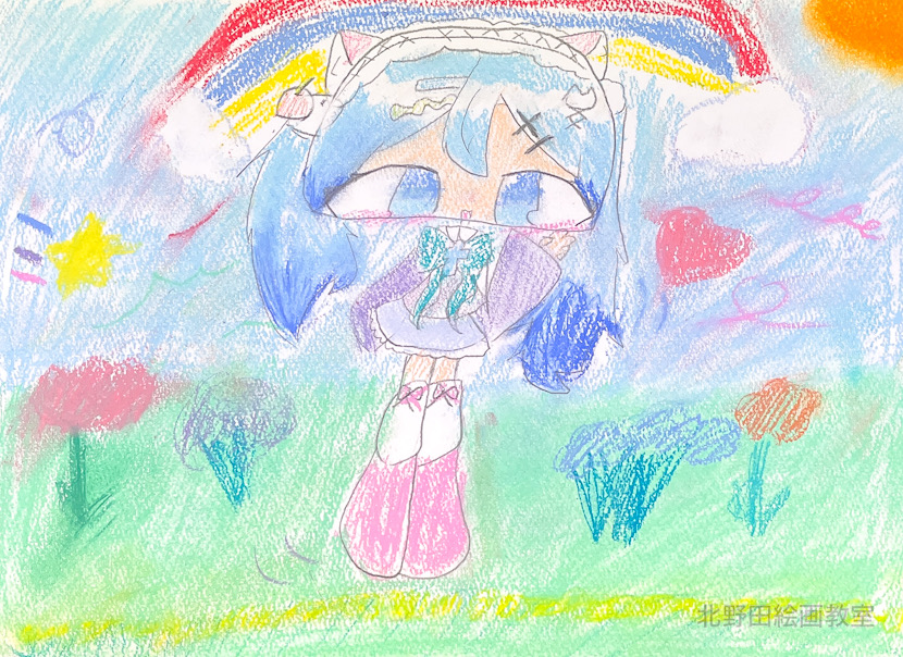 ほのちゃん（小学2年生・パステル画）F4号