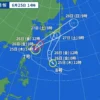 2026年6月25日14時現在、台風進路予報図（引用：Yahoo天気）