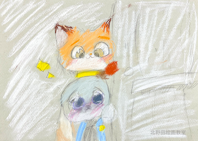 ほのちゃん（小学2年生・パステル画）F4号