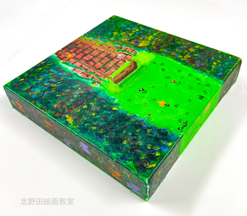 さえちゃん（高校1年生・アクリル画）20㎝×20㎝