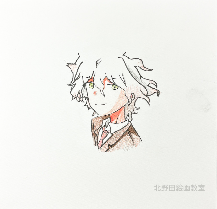 みおちゃん（小学５年生・色鉛筆画）