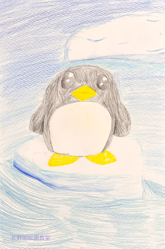 えりちゃん（小学5年生・色鉛筆画）F4号